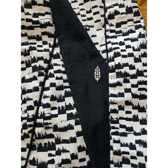Free People Movement Aces Printed Pants White/Black Size Small NWOT - Picture 2 of 7
